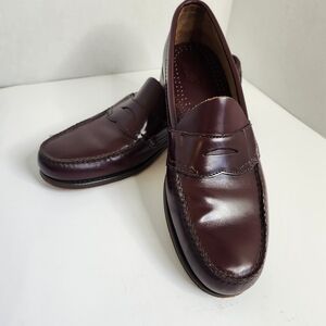 G.H. Bass Weejuns Burgundy Leather Penny Loafers Men’s Sz 12A Made in USA